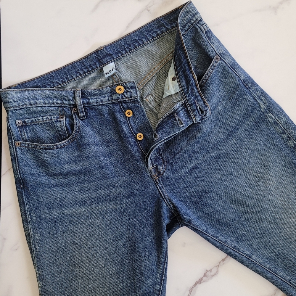 NSF jeans Baggy Boyfriend Button Fly Straight Leg 27
